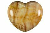 Polished Rainbow Onyx Stone Heart - Arizona #311978-1